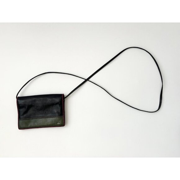 Retro Genuine Genuine Leather Tri-Color Crossbody BurBa Vintage Leather Purse - Picture 2 of 10